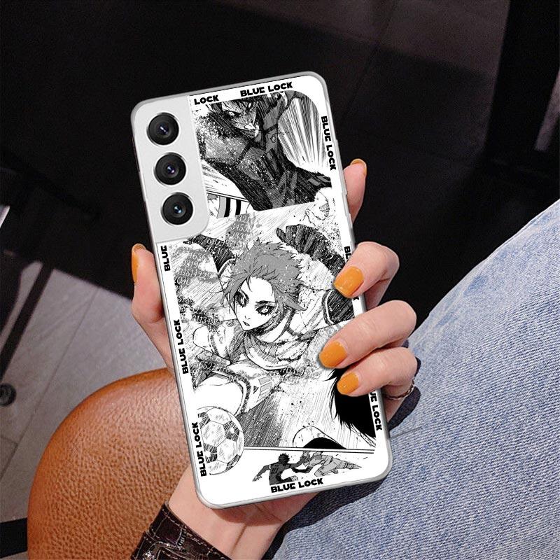 

Anime Blue Lock Phone Case For Samsung Galaxy S24 S25 Edge S26 Ultra S23 S22 S21 Plus S20 FE + Personalized Print Cover Galaxy S Samsung S23 Ultra