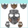Halvansiktsmask Death Stranding för Halloween- och Döskalletema Kostymfester