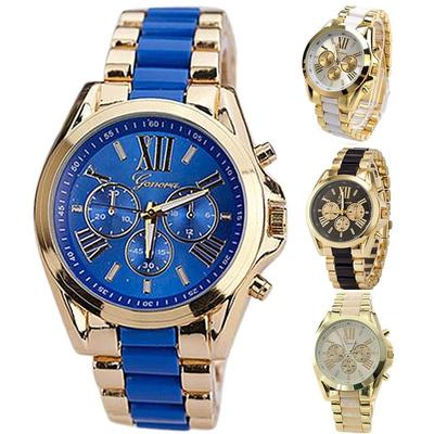 Luxury Stainless Steel Watch Date Week Men Quartz Analog Wrist Watch
