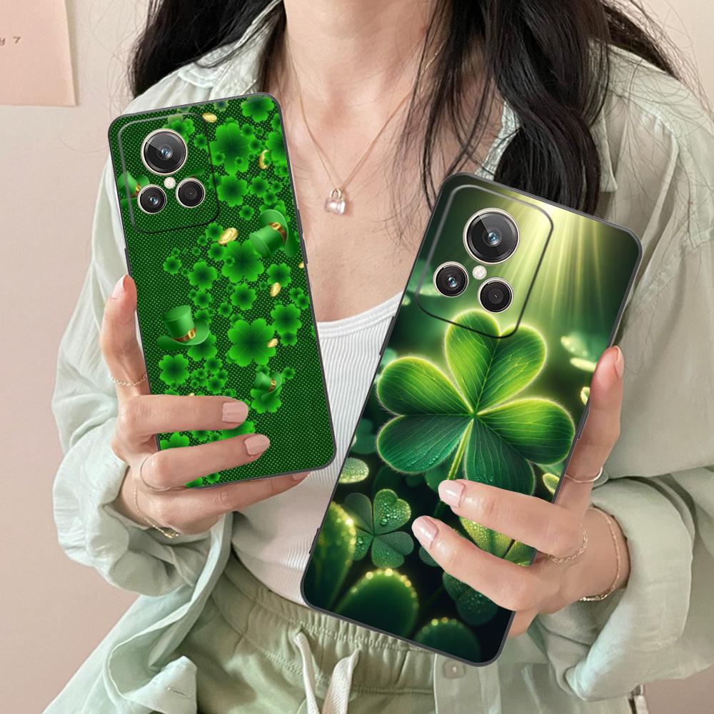 Saint Patrick's Day Mobile Phone Case for Realme 15 14 13 12 11 10 9 Pro Plus T i Lite 5G Colorful Printing Cover Pretty Luxury