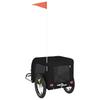 Vidaxl Bicycle Trailer For Pets, Oxford Fabric And Iron