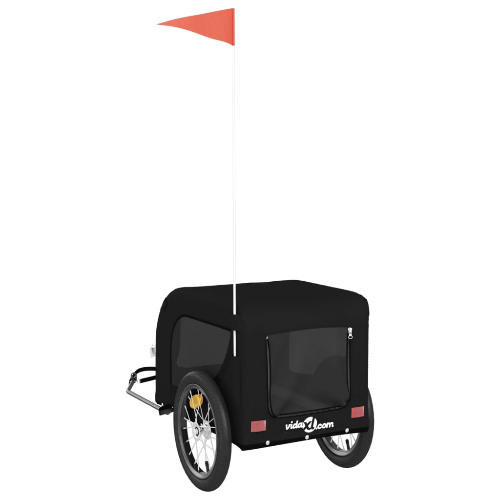 Vidaxl Bicycle Trailer For Pets, Oxford Fabric And Iron