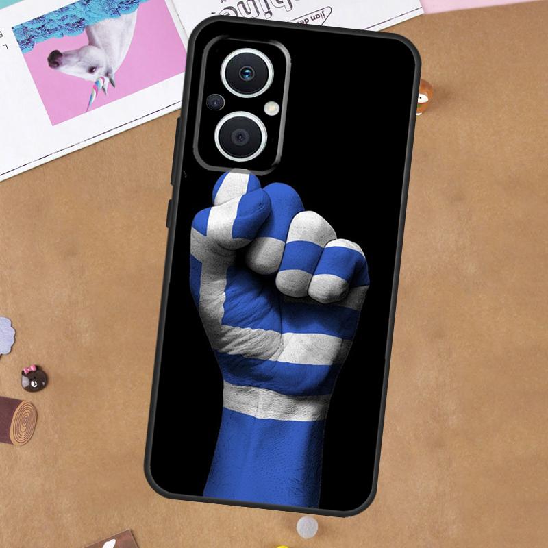 Greece Greek Flag For OPPO Reno 13F 11F 12F 14F 10 11 12 13 14 Pro 8T 7 8 Lite OPPO Find X9 X8 X6 X5 Pro Case