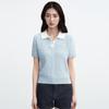 Ledin Chic Knit Short Sleeve Colorblock Polo T-shirt