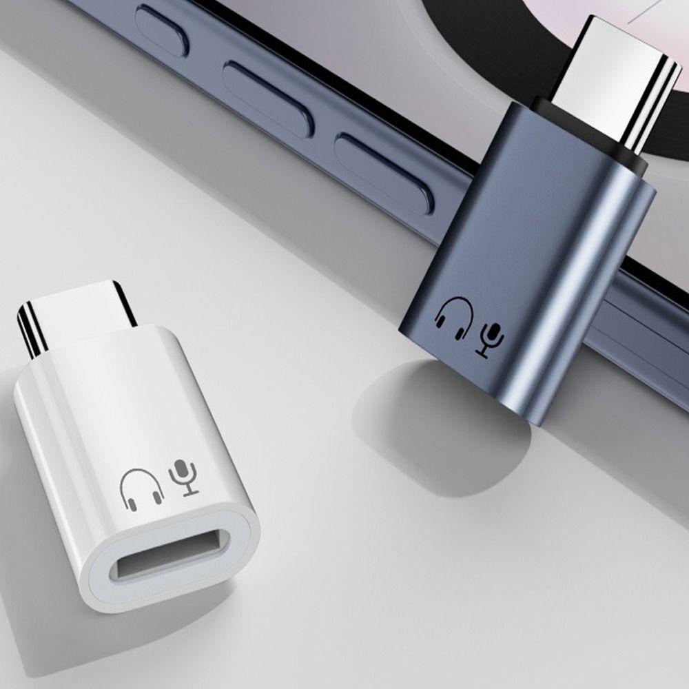 Professional Indicator Light USB-C Audio Converter HiFi Sound Smart Chip Type C Earphone Adapter Headphone Connector Tablet