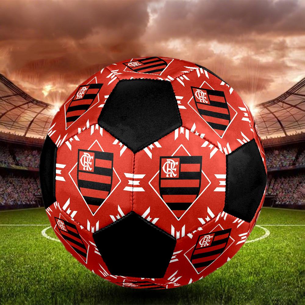 CR Flamengo Indoor Soccer Ball Colorful Machine Stitched PVC Size 5 Team Training Competition Ready Durable High-Bounce Cool Sports Gift
