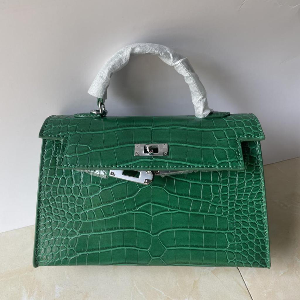 Kabelka Kelly se vzorem krokodýlí kůže 2025: Retro kabelka přes rameno a crossbody, horký prodej