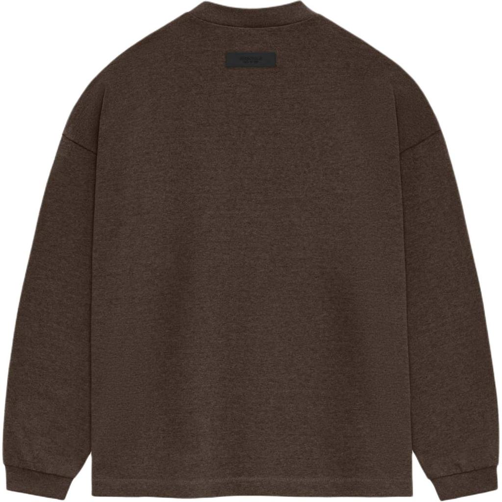 Fear of God Essentials Heavy Long-Sleeve Tee Heather Wood Unisex Tops Brown 125SU242012F