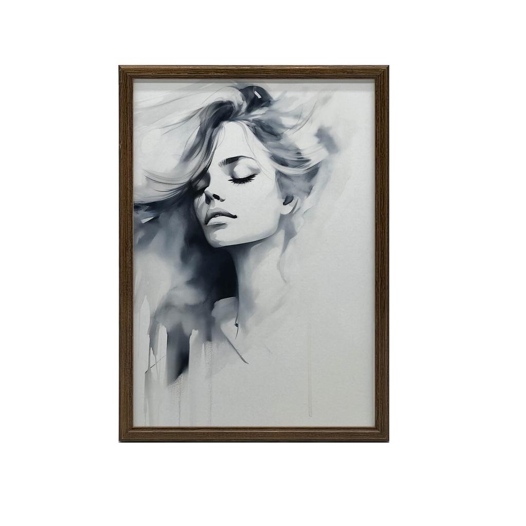 Geheimnisvolle Gestalt Geheimnisvolle Gestalt, 50X70 Cm, Ohne Rahmen, Premium-Leinwand auf Keilrahmen