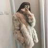 Winter New Imitation Fox Fur Locomotive Jacket Celebrity Style Fur Integrated Fur Coat