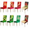 1/2/4/6/8pcs Christmas Chair Covers Elastic Xmas Dining Seat Covers New Year Chair Protective Case Christmas Party Decor Home