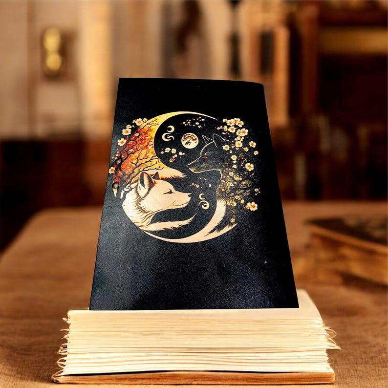 Handgefertigtes Fuchsleder-Tagebuch mit Vintage-Schloss | Wald-Tagebuch | Von der Natur inspiriertes Notizbuch