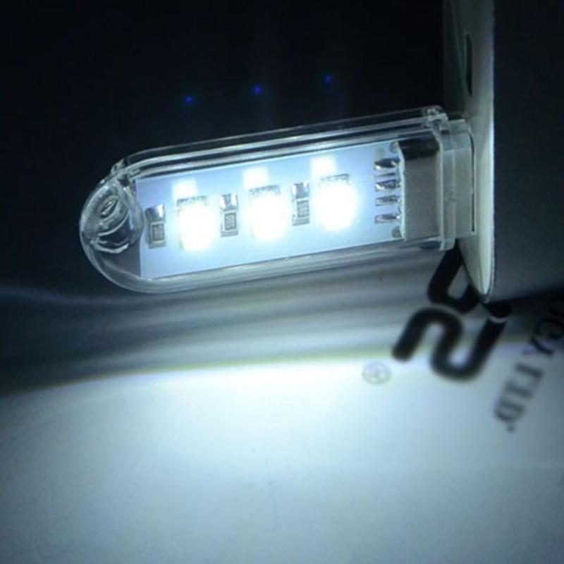 USB 5730 SMD 3 LED Night Light Camping Lamp For Laptops Computer