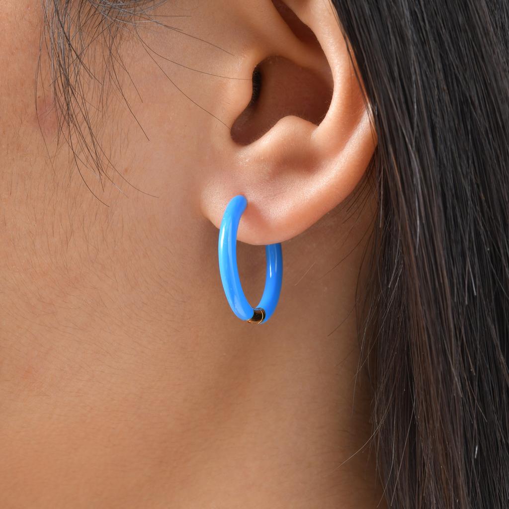 Earrings, Stainless Steel Color Epoxy Dopamine Earrings, Girls Sweet Fashion Earrings EH-857