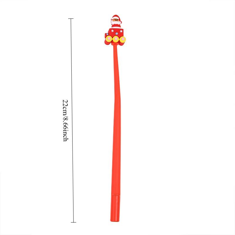 48Pcs Cartoon Christmas Gel Pens Children Gift Elk Snowman Ornamant Christmas Party Favor Gift Pen School Stationery Prize Office Gift Holiday Gift No