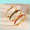 Stainless Steel Geometric Bangle For Women Fashion Jewelry Summer
