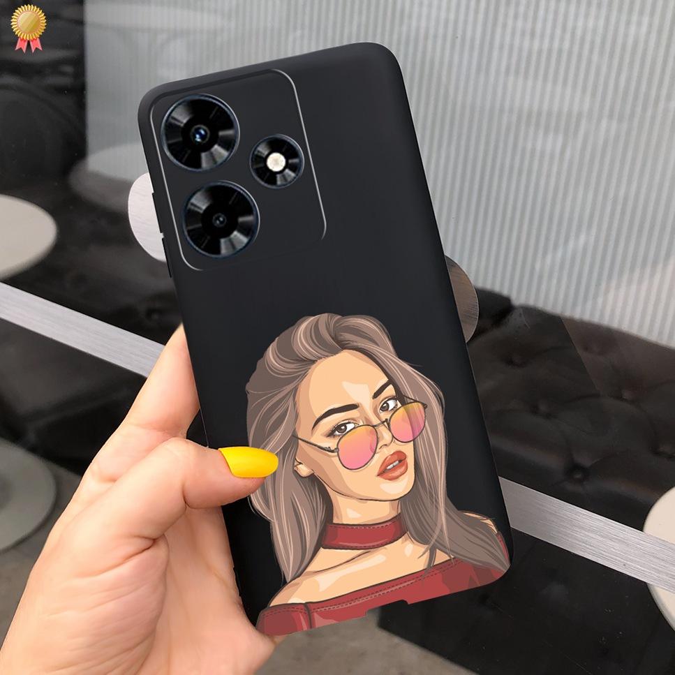 For Infinix Hot 30 Play 30i 4G Case Cute Astronaut Painted TPU Silicone Shockproof Cover For Infinix Hot 30 Play 30i Phone Case