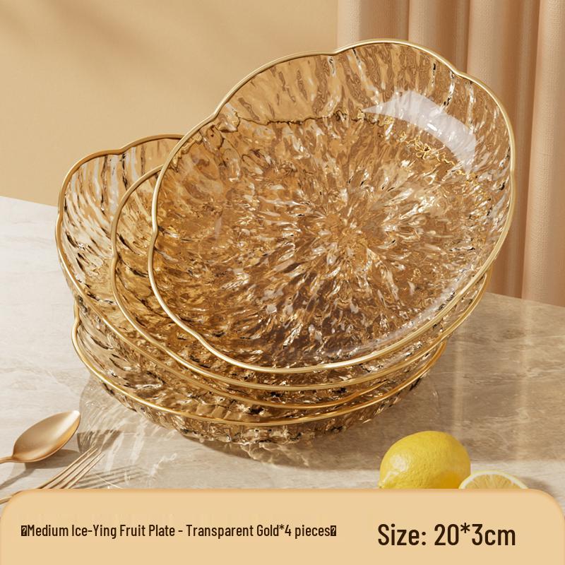 Modern Luxury Fruit and Snack Display Plate for Living Room