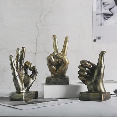 Ornamenti Creativi Europei in Resina per Dita – Decorazione Retrò per Soggiorno e Scrivania