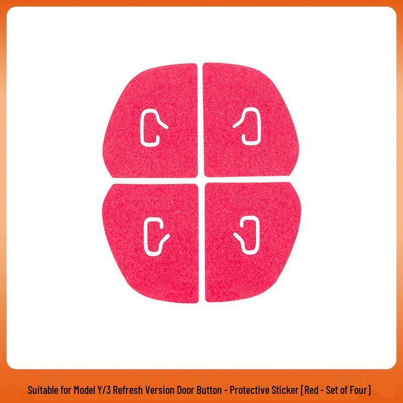 

Tesla Model Y/3 Door Button Sticker - Interior Protection & Decoration Accessory