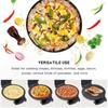 110V Crepe Maker & Pancake Machine - Versatile for Crepes, Pancakes, Jianbing, Spring Rolls, Pizza & More
