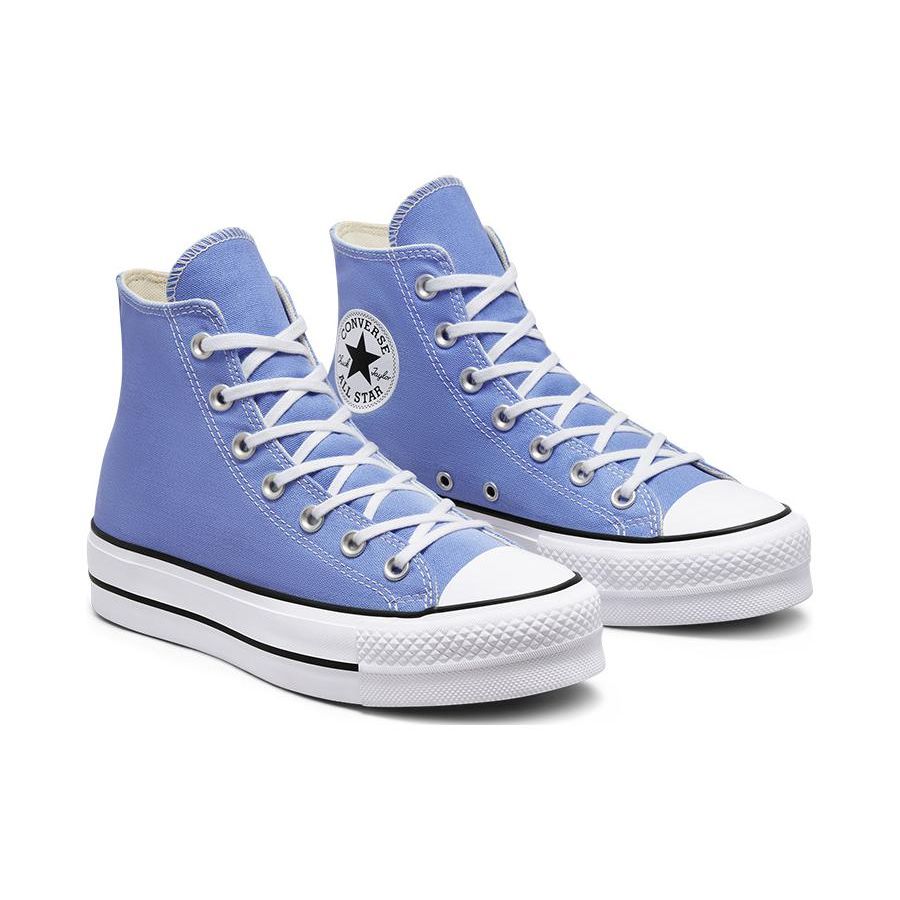 Converse All Star Lift Series Trendy Casual Comfortable Thick Sole High Top Canvas Shoes Women Sneakers Blue A00908C