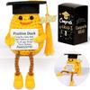 Yellow Handmade Woolen Knitted Duck Inspirational Ornament Doll