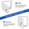 Caravan RV Cord Storage Hatch with 2 Keys White Compartment Door for Electric Power Cable & Camper Hose RV accessories