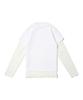 CARGOBROS FOR WOMAN Star See-Through Long Sleeve Layered Short Sleeve Tee Set (Ivory/Ivory)
