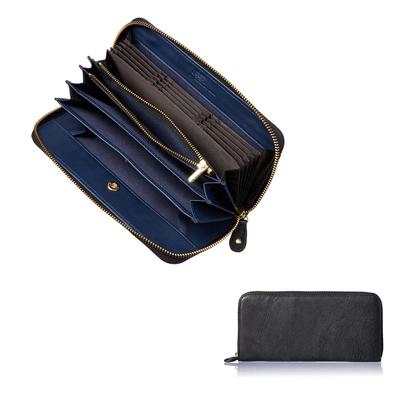 Hergestellt in Italien von MB Pellami. Rindsleder. Hergestellt in einem Brieftaschengeschäft in der Innenstadt von Bogota. Eine neue Art von langer Brieftasche. Einfaches Einstecken und Herausnehmen. Kartenfach.