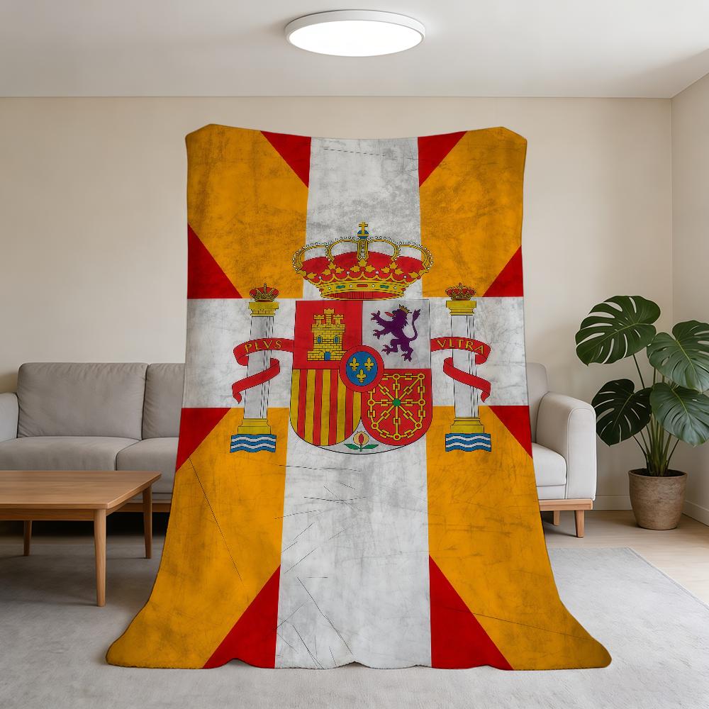 Blanket Super S-Spain Warm Comfortable Plush Throw Cool Blanket Child Home Flag Sofa Bedroom Gift