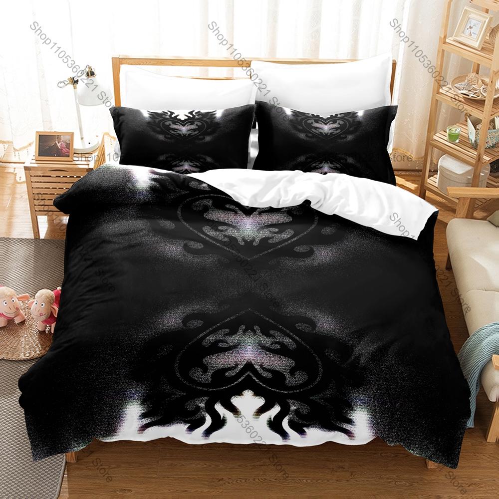 Cool Graphic Ken Carson Playboi Carti Opium Label Rage Rap Bedding Set Duvet Cover With 2 Pillowcases Teen Eboy Goth Bedroom Dec