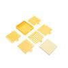 Post-itmallset 5 mallar och 1 färgad Post-it Återanvändbar hållare Förvaringslåda för att hantera att-göra-listor Gul