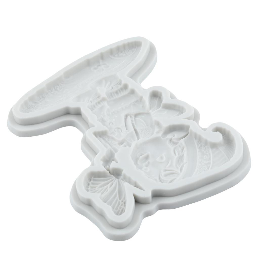 Butterfly Fairy Silicone Mold Elf Boy Fondant Molds Cake Decorating Tools Cupcake Topper Candy Resin Clay Chocolate Gumpaste Mold