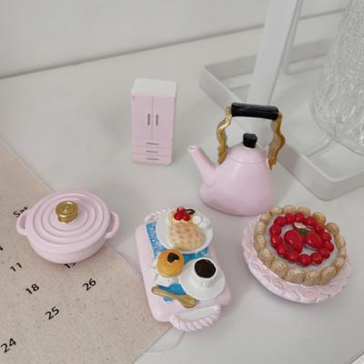 Afternoon Tea Refrigerator Magnet Home Office Kitchen Locker Fridge 3D Simulated Food Cookware Appliances Magnetic Decoration Ornament