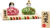Osaka Choseido Compact Mini Hina Doll with Nameplate and Wooden Tag Glass Hina Doll (Sent Separately) "Hanaza Hina" (Flower Dance)