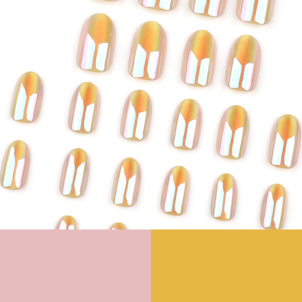 Wear nail pads Processing nail art False nails Light custom nail patches Aurora cat eye nail pads