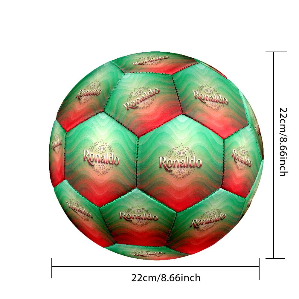 Ronaldo's: Phenomenon Cr7 Size 5 Soccer Football Machine Sewn Indoor/Outdoor Training and Matches Surprise Collection Gift