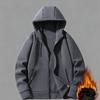 Jacket, Hooded Fleece Jacket, Cardigan, Outerwear, Fleece-lined and Thickened,Stand Collar Sweater,Cardigan,Casual Fleece Jacket