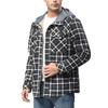Hermosa Chaqueta de Talla Grande a Prueba de Frío y Viento Chaqueta Cálida Camisa Casual para Hombre Talla Grande con Terciopelo