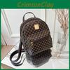 Women Grid Pu Pattern Print Backpack Zipper Bag 3d Waterproof Versatile Gift