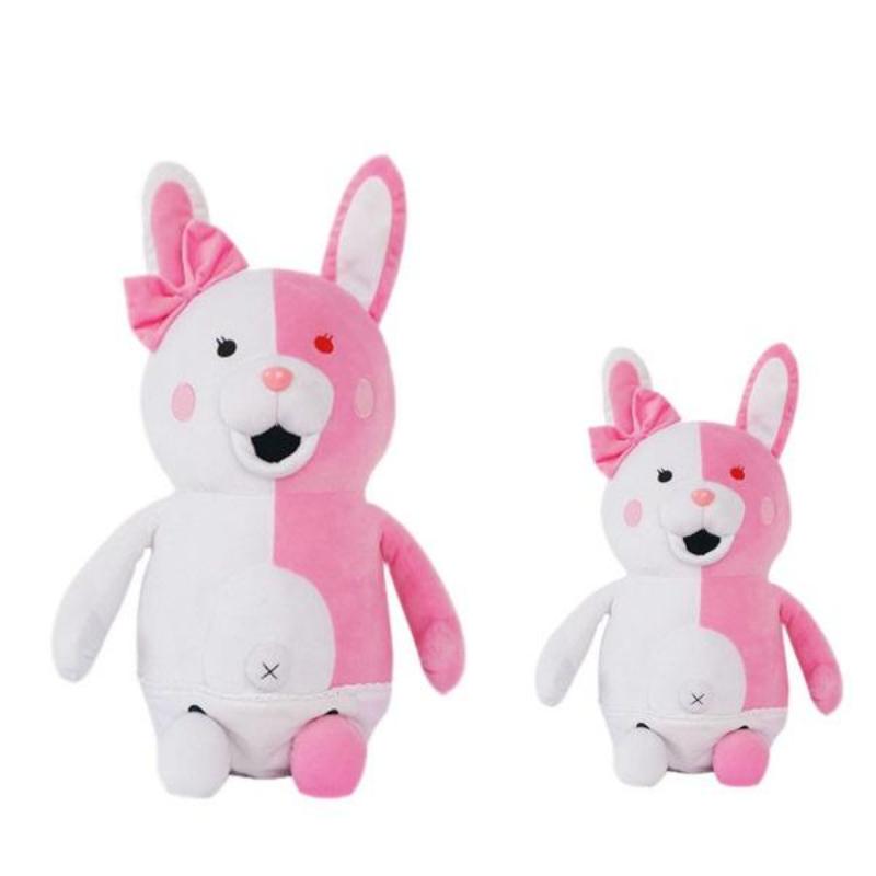New 1 Piece 25/43cm Dangan Ronpa 2 Monokuma Black&White Bear /Pink&White Rabbit Plush Toy