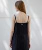 Leuba Crease Slip Dress - Black