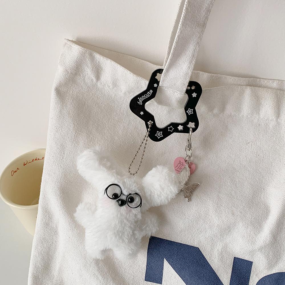 Ins Style Cute Acrylic Cartoon Keychain Holder Korea Kawaii Fruit Cupcake Star Shaped Decor for Bag Pendant Hook Key Hanging