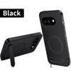 Carbon Fiber Texture TPU Phone Case for Google Pixel 9A Multi‑Angle Kickstand Soft Protective Cover