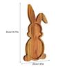 Wooden Rabbit Tray Made Of Reusable Wood Adds Artistic Touch To Dining Table Dry Fruit Serving Tray