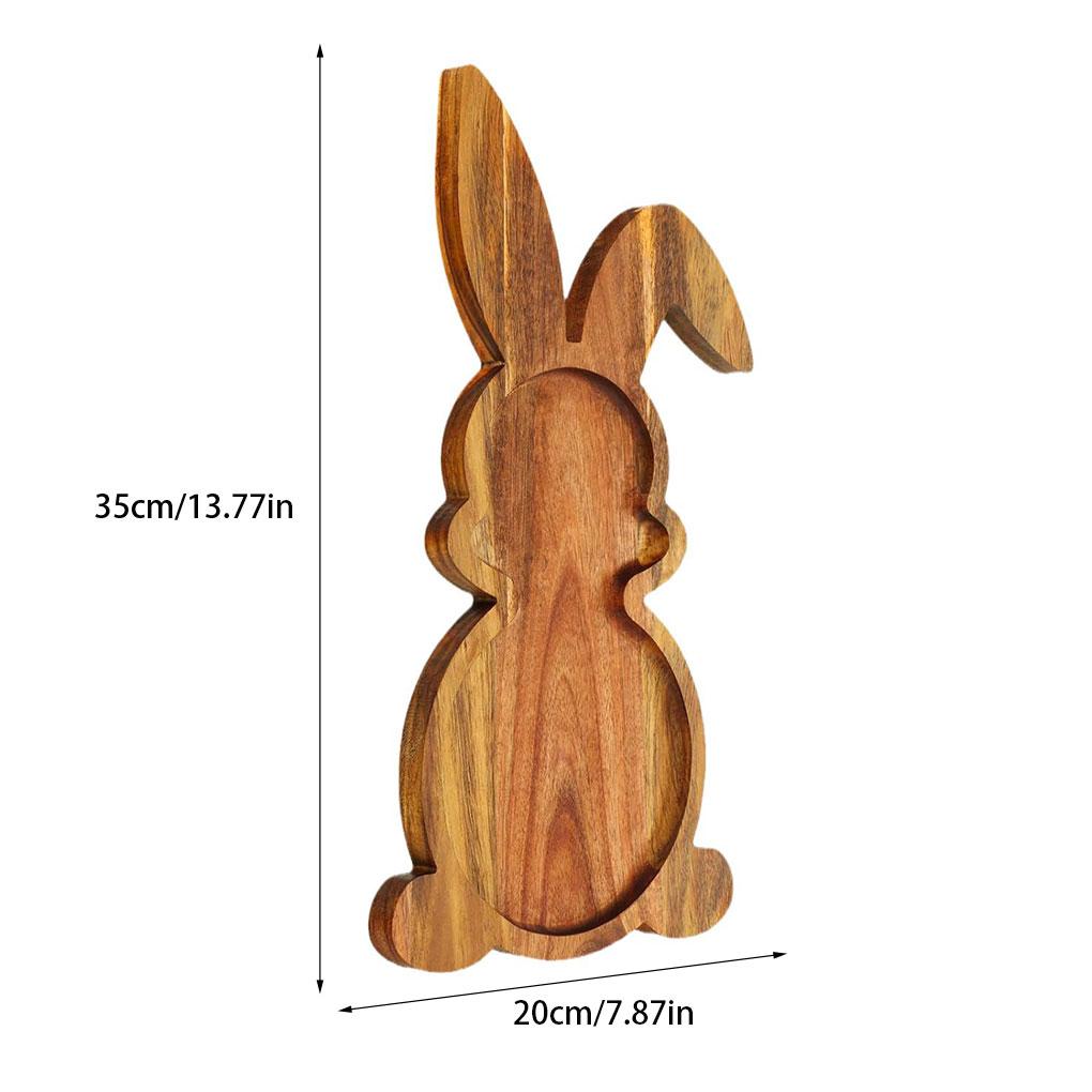 Wooden Rabbit Tray Made Of Reusable Wood Adds Artistic Touch To Dining Table Dry Fruit Serving Tray