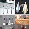 Strong Adhesive Wall Hooks, No Drilling Required - YOKELLMUX Wall Hooks, Self-Adhesive, 20kg Weight Capacity, No Drilling, No Damage, No Marks, Waterp