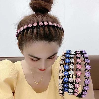 Headband with Teeth Rhinestones Hairband Woman  Barber Accessories Hairdressing Accessory Elegant Luxury Pearls Simple Jewelry