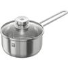 Twin Nova 16cm Stainless Steel Milk Pot with Lid